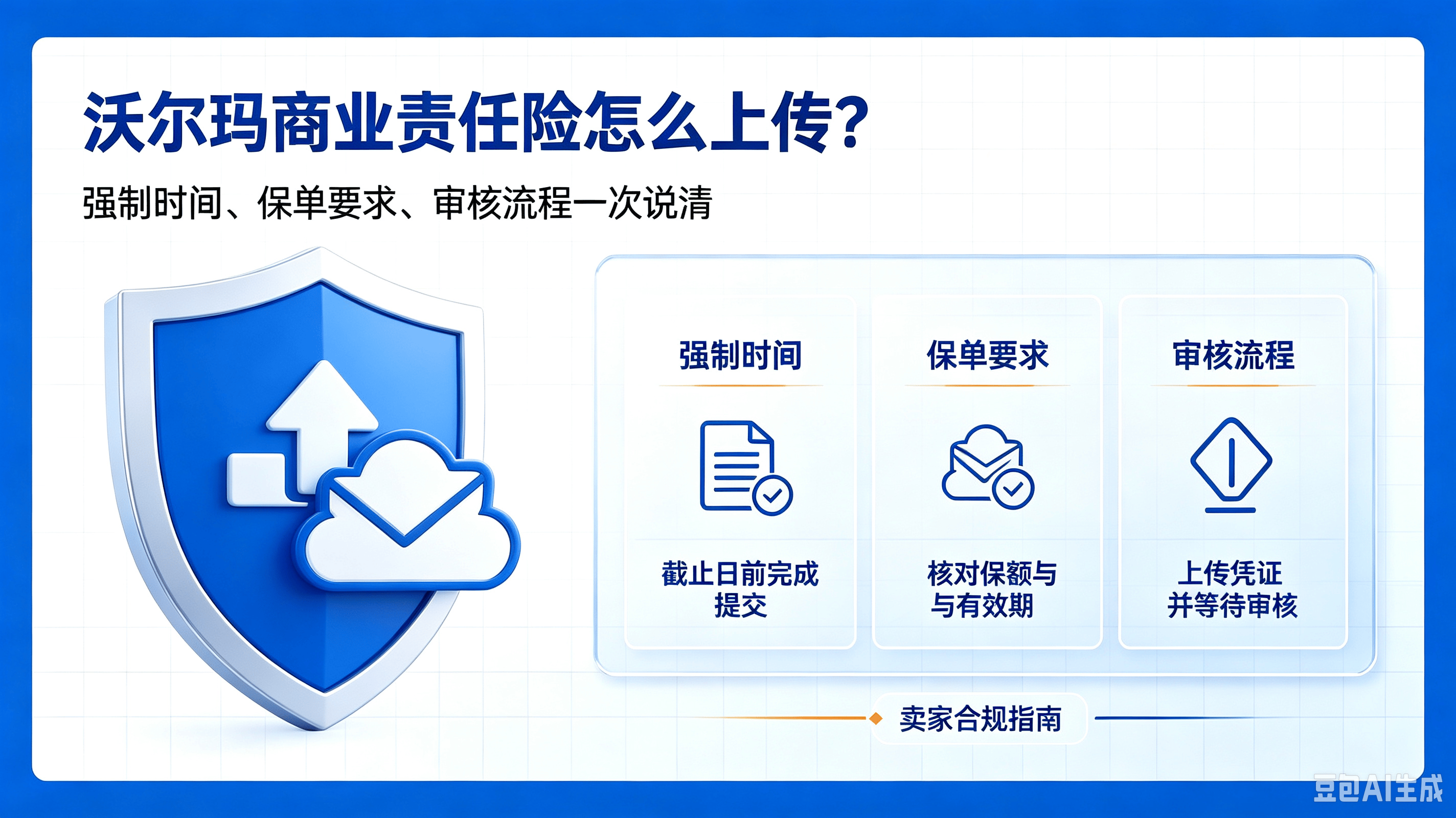 沃尔玛商业责任险怎么上传?强制时间、保单要求、审核流程一次说清